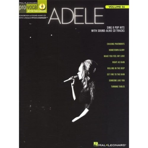 Pro Vocal Women's Edition Volume 56: Adele (+ płyta CD) - nuty na głos z tekstem i akordami gitarowymi