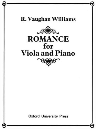 Ralph Vaughan Williams: Romance for Viola and Piano - nuty na altówkę i fortepian