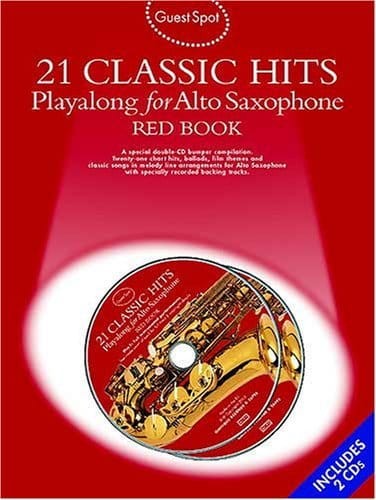 Guest Spot: 21 Classic Hits Playalong For Alto Saxophone - Red Book (+ 2 płyty CD) - nuty na saksofon altowy