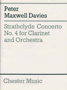 Peter Maxwell Davies: Strathclyde Concerto No. 4 for Clarinet and Orchestra - nuty na klarnet z fortepianem