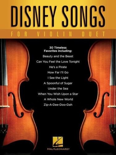 Disney Songs For Violin Duet - piosenki z filmów Disneya - duety skrzypcowe w pierwszej pozycji