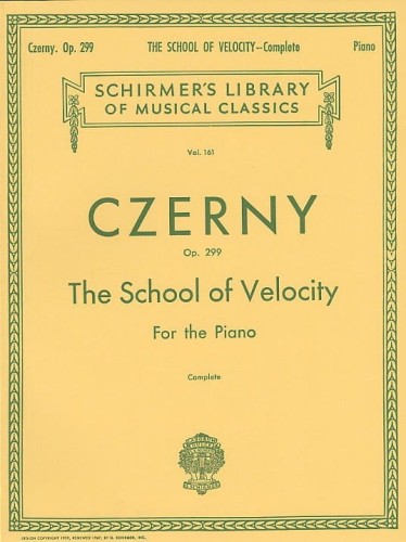 The School Of Velocity Op. 299 - Carl Czerny - kompletna szkoła biegłości na fortepian
