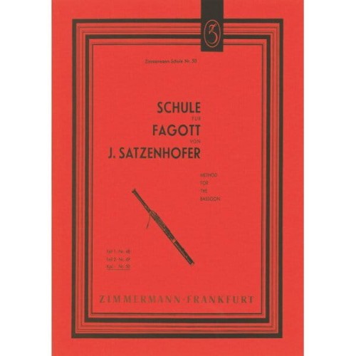 Julius Satzenhofer - Schule fur Fagott - szkoła na fagot