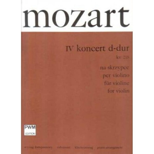 IV koncert D-dur (KV 218) - nuty na skrzypce - Wolfgang Amadeusz Mozart