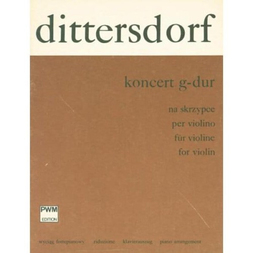 Koncert G-dur na skrzypce i orkiestrę smyczkową - nuty na skrzypce - Karl Dittersdorf