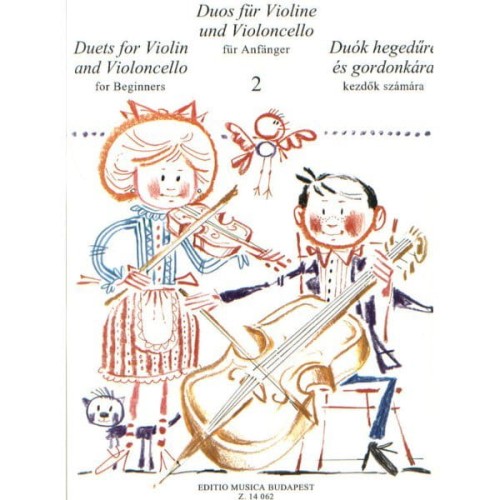 Duets for Violin and Violoncello for Beginners 2 - Arpad Pejtsik, Lajos Vigh - duety na skrzypce i wiolonczelę dla początkujących