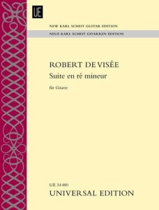Robert de Visee - Suite en re mineur - nuty na gitarę solo