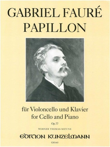 Gabriel Fauré: Papillon op. 77 - nuty na wiolonczelę i fortepian