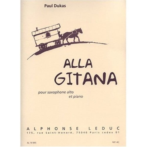 Paul Dukas - Alla Gitana - nuty na saksofon altowy z fortepianem