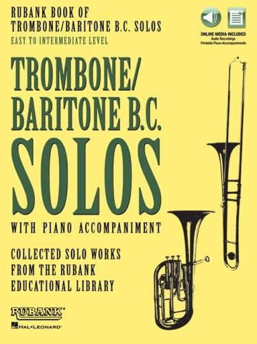 Rubank Book of Trombone / Baritone Solos - Easy to Intermediate Level (+ audio online) - nuty w kluczu basowym na puzon (baryton) z fortepianem