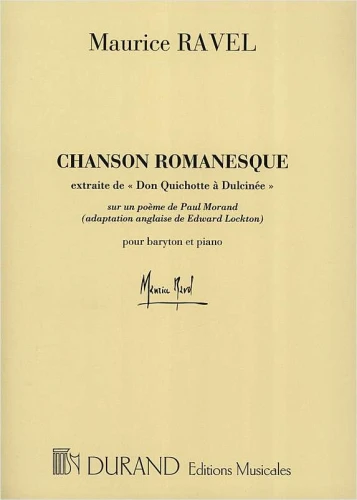 Chanson Romanesque extraite de Don Quichotte a Dulcinee - Maurice Ravel - na baryton z fortepianem