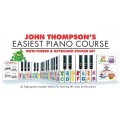 John Thompson's Easiest Piano Course: Note Finder and Keyboard Sticker set - 43 naklejki na klawisze fortepianu do nauki gry na pianinie
