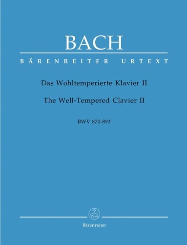 Jan Sebastian Bach - Das Wohltemperierte Klavier 2 - BWV 870-893 - Well-Tempered Clavier - klawesyn właściwie temperowany (Alfred Durr)