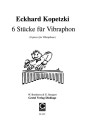 Eckhardt Kopetzki: 6 Stucke fur Vibraphon - nuty na wibrafon