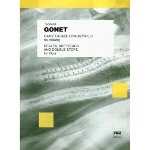 Tadeusz Gonet: Gamy, pasaże i dwudźwięki na altówkę solo - nuty na altówkę