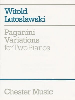 Witold Lutoslawski: Paganini Variations For Two Pianos - Wariacje na temat Paganiniego na 2 fortepiany - nuty na duet fortepianowy