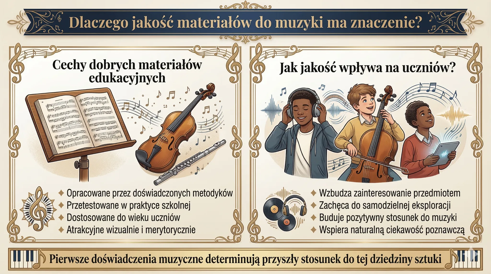 Dlaczego jakość materiałów do muzyki ma znaczenie?