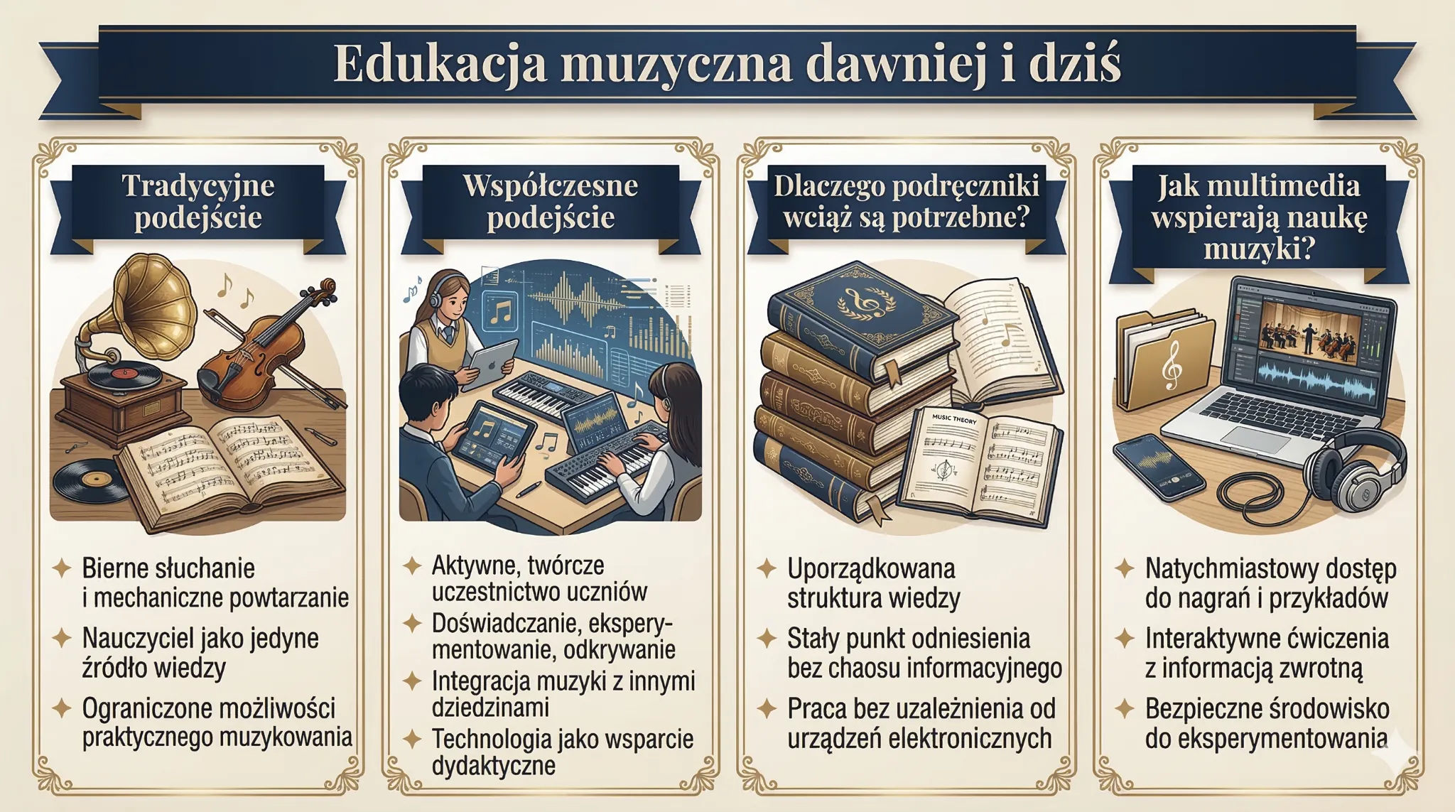 Edukacja muzyczna dawniej i dziś