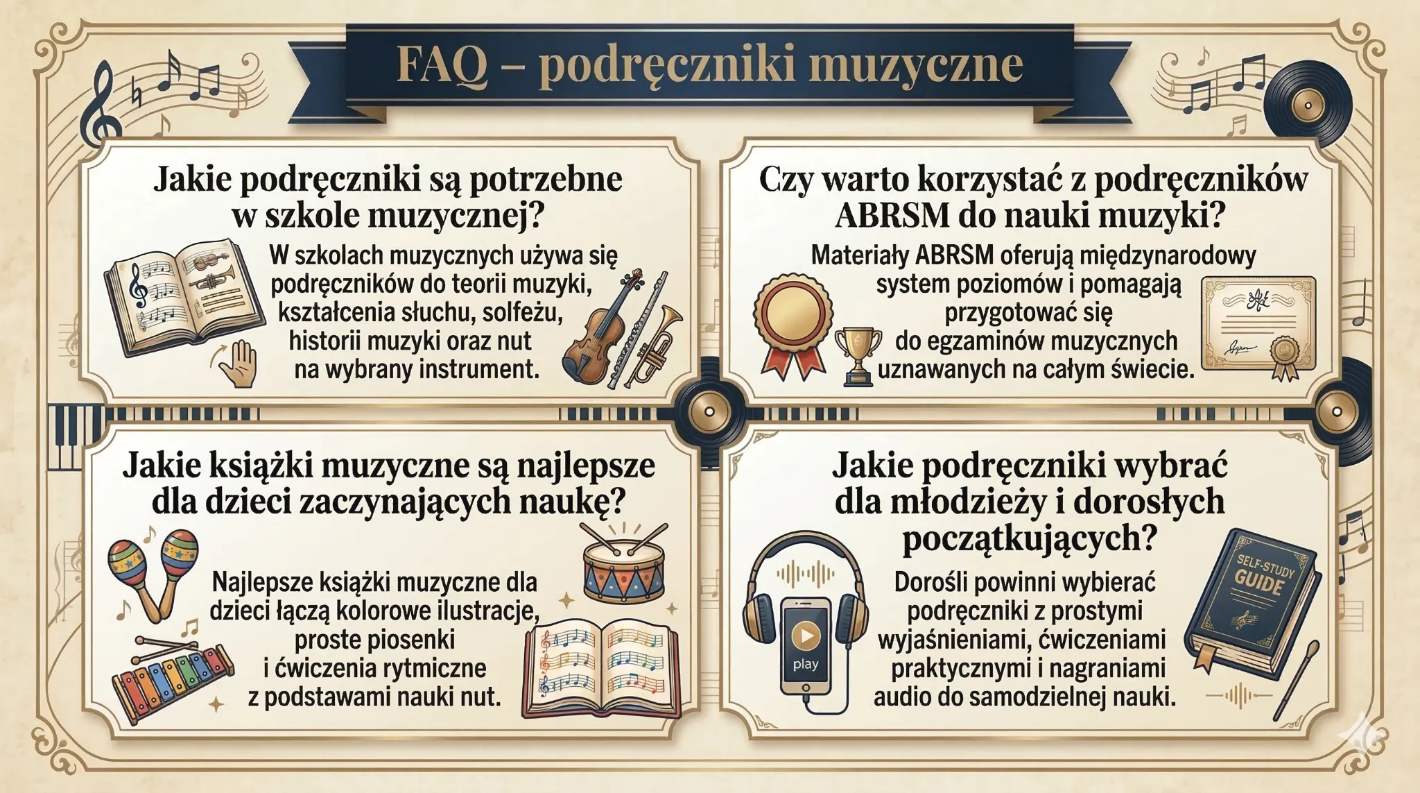 FAQ - podręczniki muzyczne