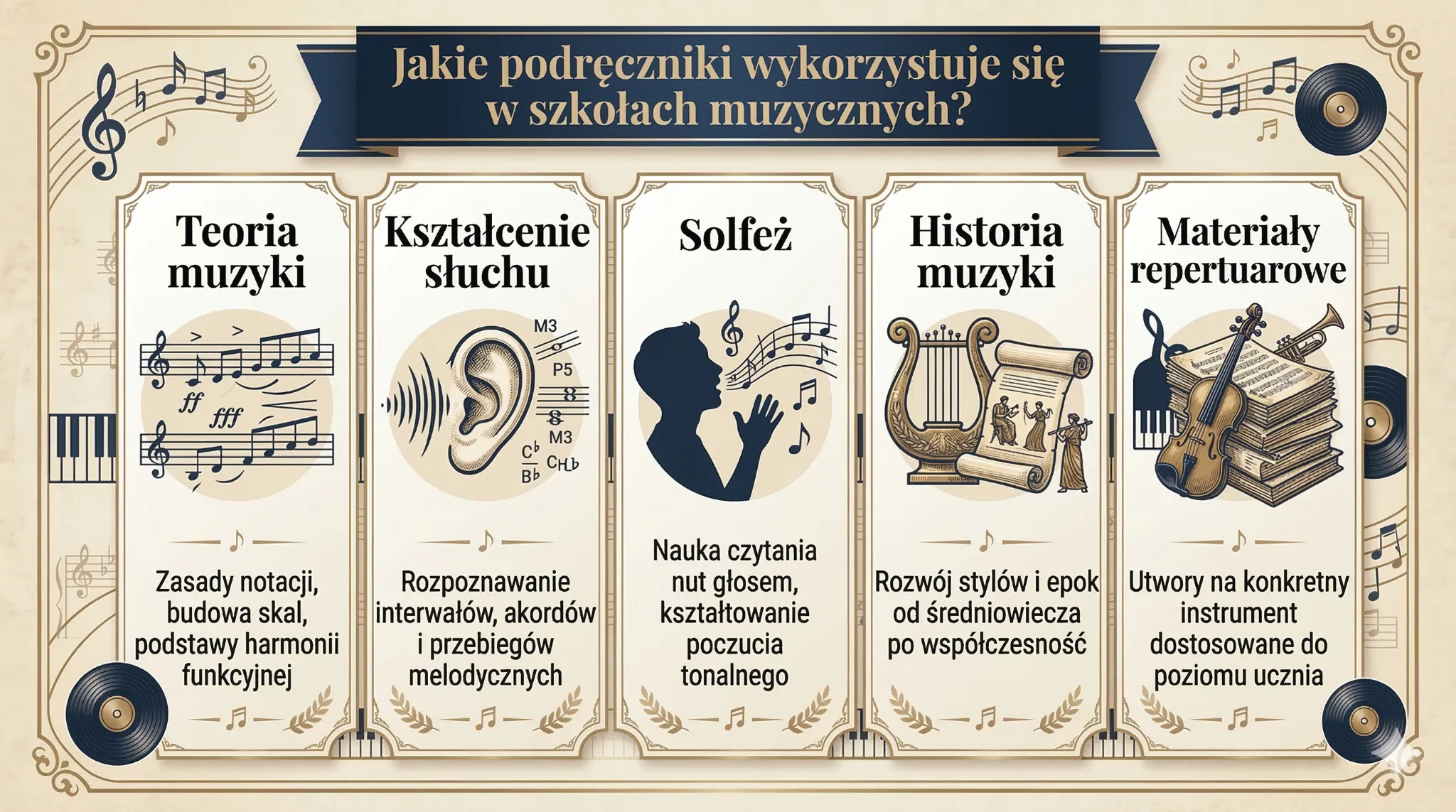 Jakie podręczniki wykorzystuje się w szkołach muzycznych?