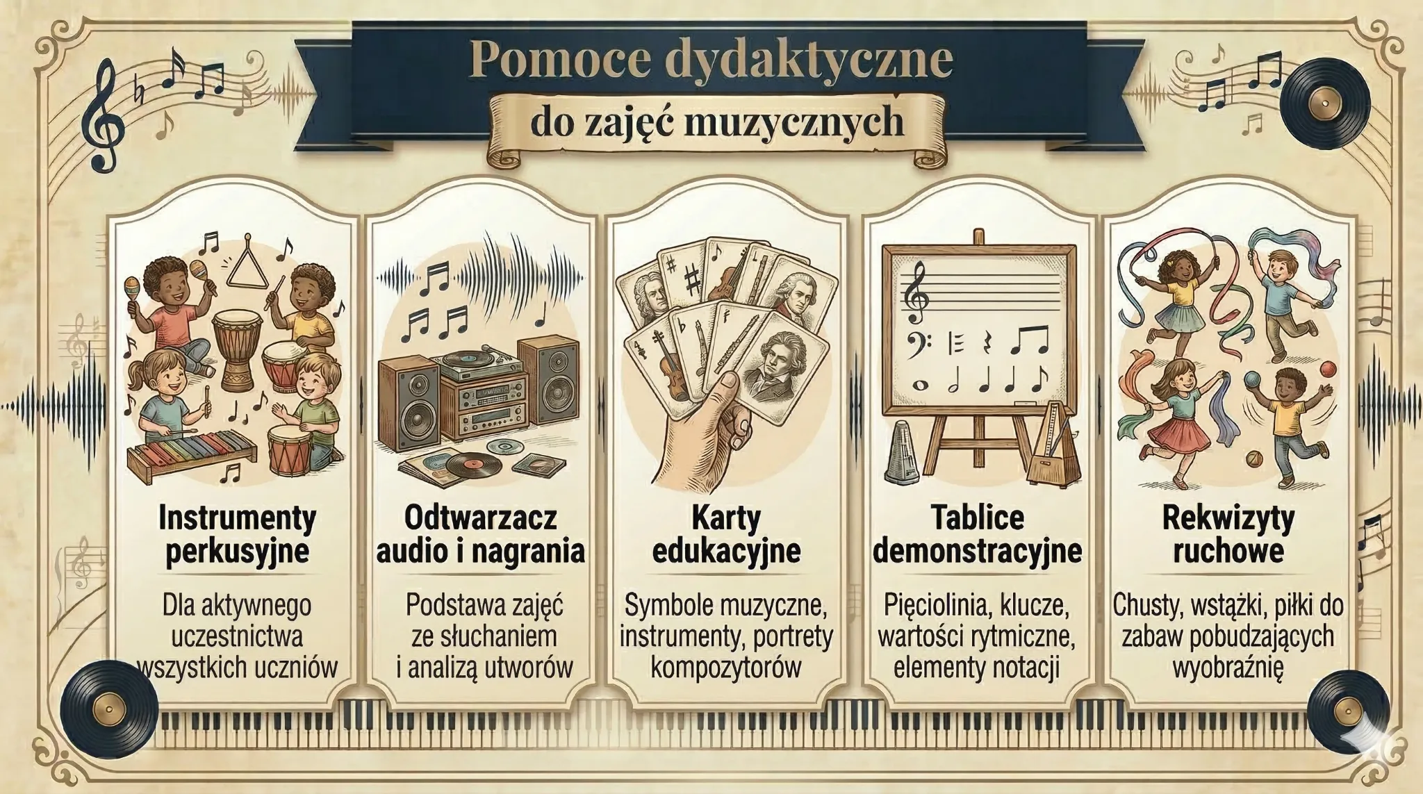 Pomoce dydaktyczne do zajęć muzycznych