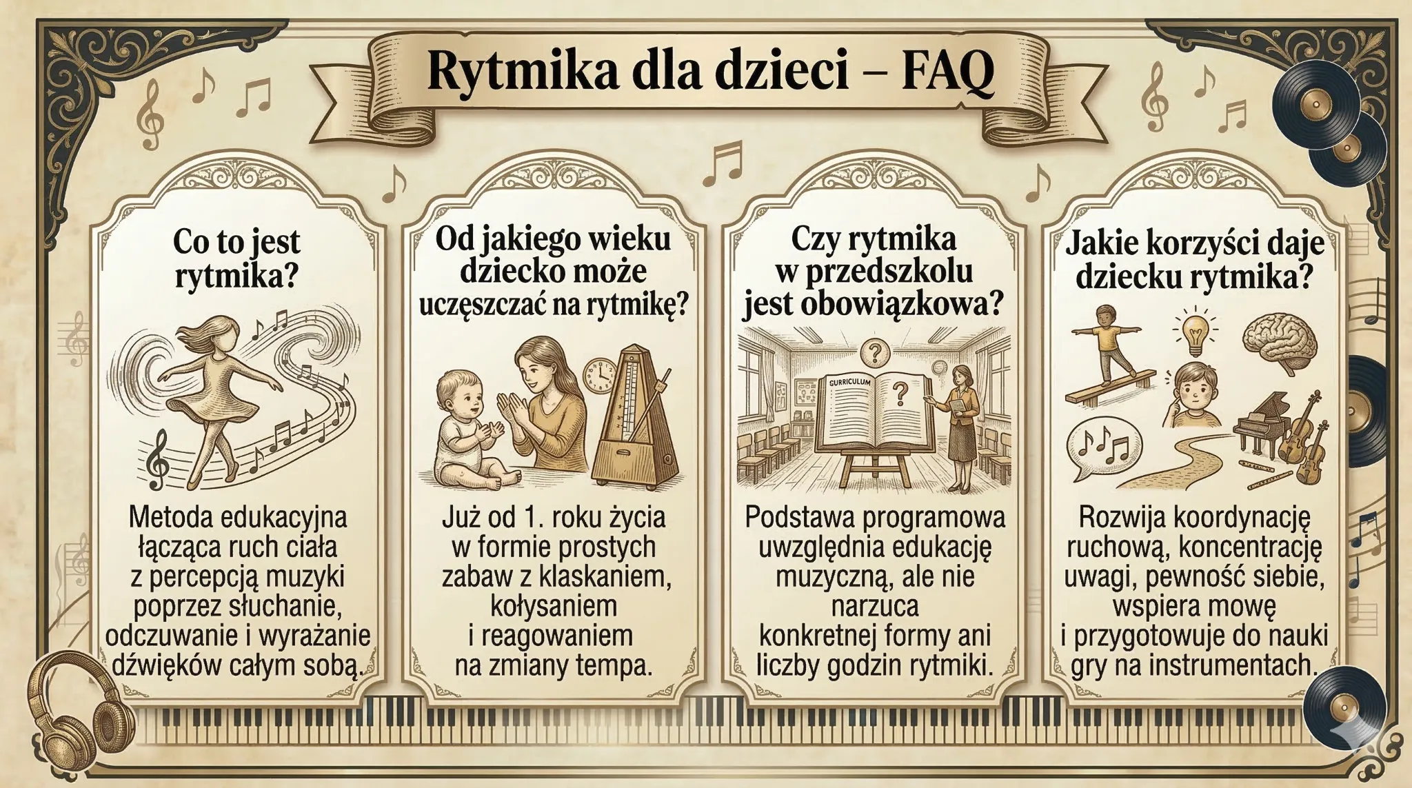 Rytmika dla dzieci - FAQ