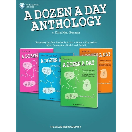 A Dozen A Day Anthology - Edna Mae Burnam (+ audio online) - ćwiczenia na fortepian dla początkujących