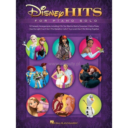 Disney Hits for Piano Solo - hity z filmów Disneya - nuty na fortepian