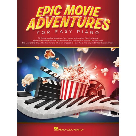 Epic Movie Adventures for Easy Piano - 30 utworów muzyki filmowej - proste nuty na fortepian dla początkujących