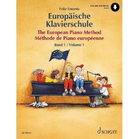 Fritz Emonts: The European Piano Method 1 (+ audio online) - europejska szkoła gry na fortepianie