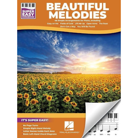 Super Easy Songbook: Beautiful Melodies - proste nuty literowe na pianino lub keyboard