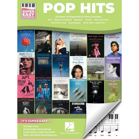 Super Easy Songbook: Pop Hits - proste nuty literowe na pianino lub keyboard