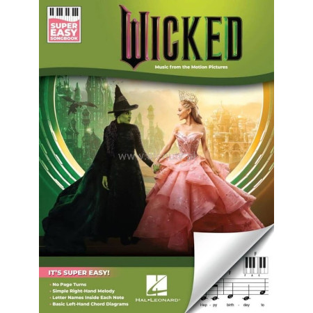 Super Easy Songbook: Wicked - proste nuty literowe na pianino lub keyboard