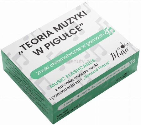 Teoria muzyki w pigułce: Znaki chromatyczne w gamach - muzykofiszki, karty do nauki, szkolna pomoc edukacyjna