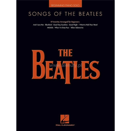 The Beatles for Beginning Piano Solo - 8 ulubionych piosenek - nuty na pianino w łatwym układzie