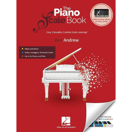 The Piano Scale Book - Manual - Ben Andrew (+ video online) - podręcznik - nowoczesna szkoła nauki gam i pasaży
