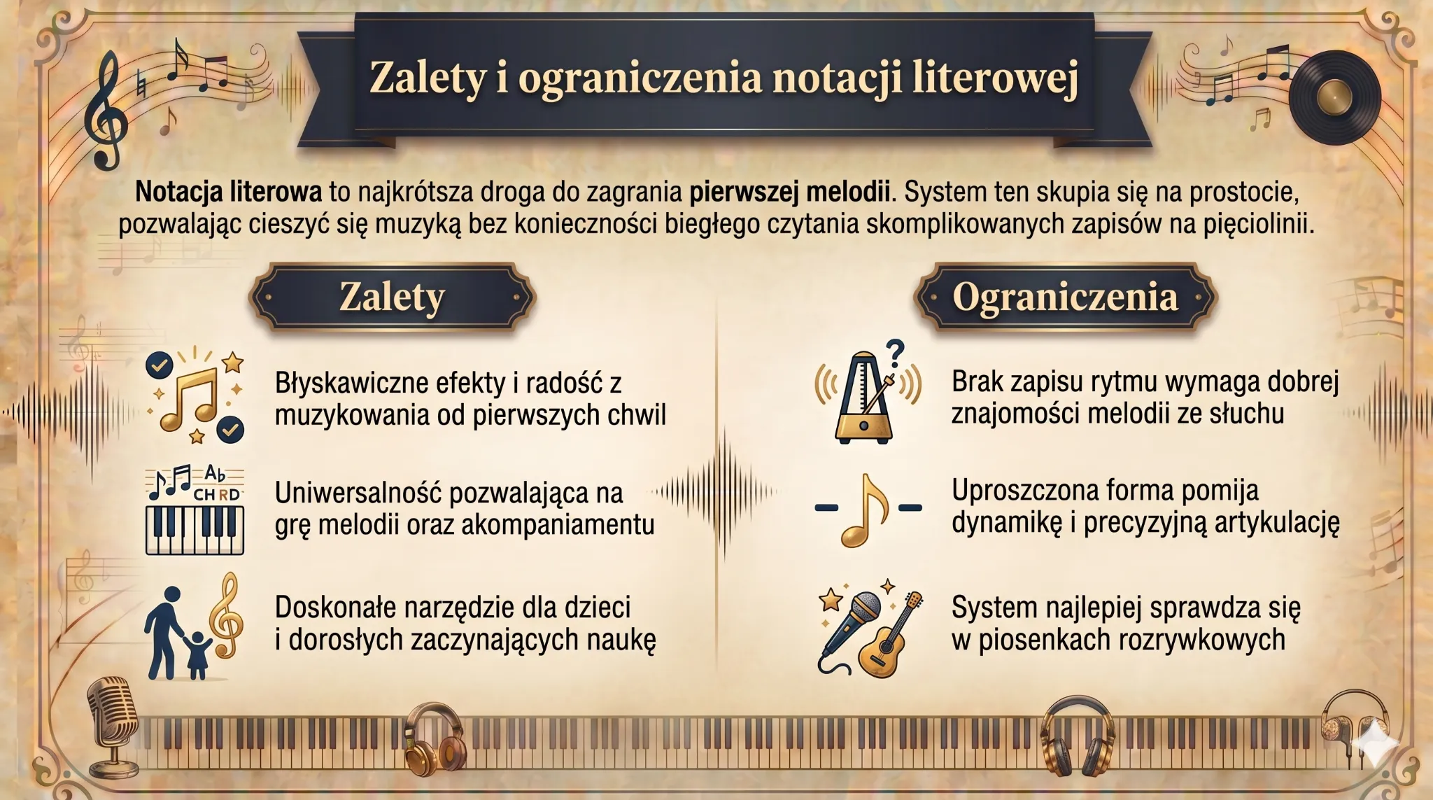Zalety i ograniczenia notacji literowej