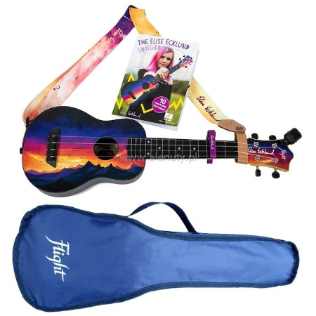 Flight TUS-EE SUNSET Elise Ecklund - zestaw ukulele sopranowe + akcesoria