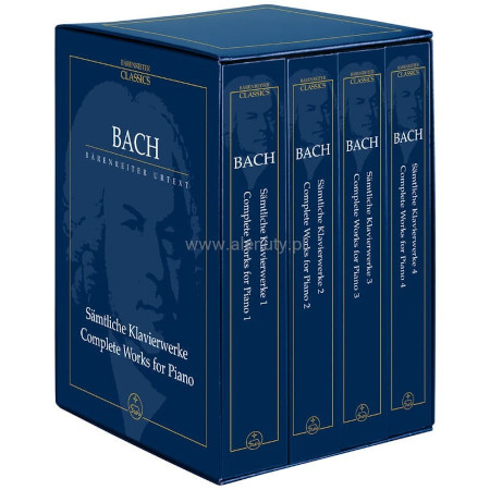 Jan Sebastian Bach: Samtliche Klavierwerke - Complete Works for Piano - kompletne wydanie dzieł klawesynowych (fortepianowych) Jana Sebastiana Bacha - nuty na fortepian