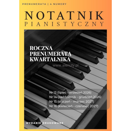 Notatnik Pianistyczny prenumerata wersja drukowana - 4 numery