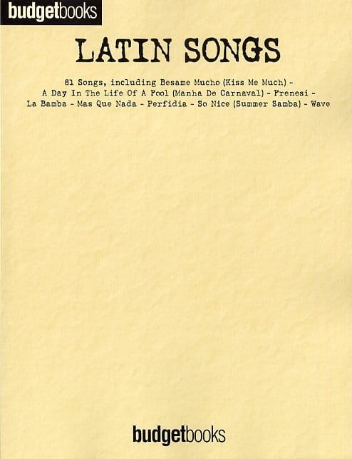Budgetbooks: Latin Songs (PVG) - Rebeca Mauleon - nuty na fortepian, melodia i akordy gitarowe