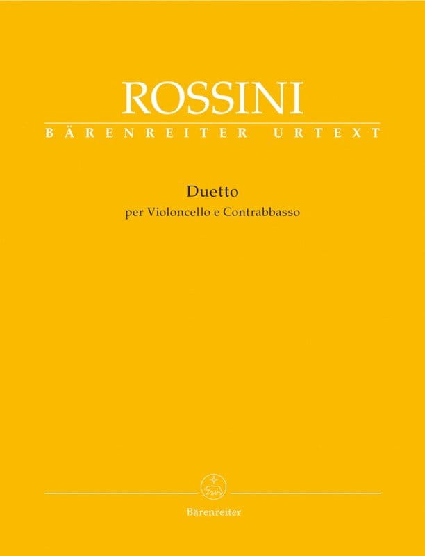 Gioachino Rossini: Duetto per Violoncello e Contrabbasso - duet na wiolonczelę i kontrabas - Philip Gossett