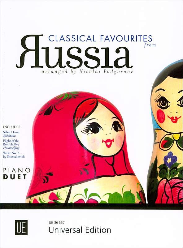 Classical Favourites from Russia piano duet - nuty na fortepian na cztery ręce - Nicolai Podgornov