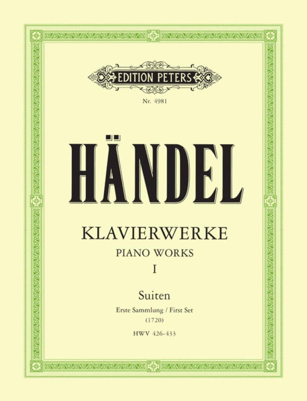 Georg Friedrich Handel: Klavierwerke I - kompozycje na instrumenty klawiszowe tom 1 - nuty na fortepian