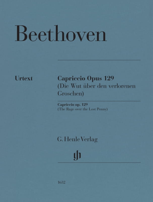 Ludwig van Beethoven: Alla Ingharese quasi un Capriccio G-dur op. 129 - Rondo fortepianowe - nuty na fortepian