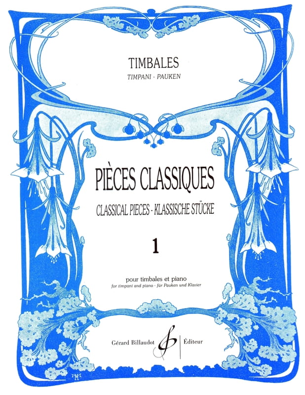 Pieces classiques pour timbales 1 - Patrice Sciortino - utwory klasyczne - nuty na kotły i fortepian