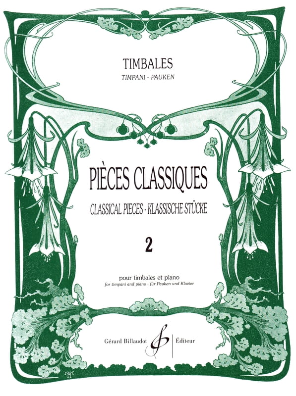 Pieces classiques pour timbales 2 - Patrice Sciortino - utwory klasyczne - nuty na kotły i fortepian