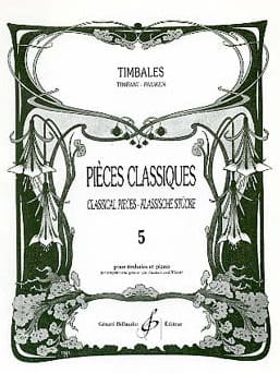 Pieces classiques pour timbales 5 - Patrice Sciortino - utwory klasyczne - nuty na kotły i fortepian