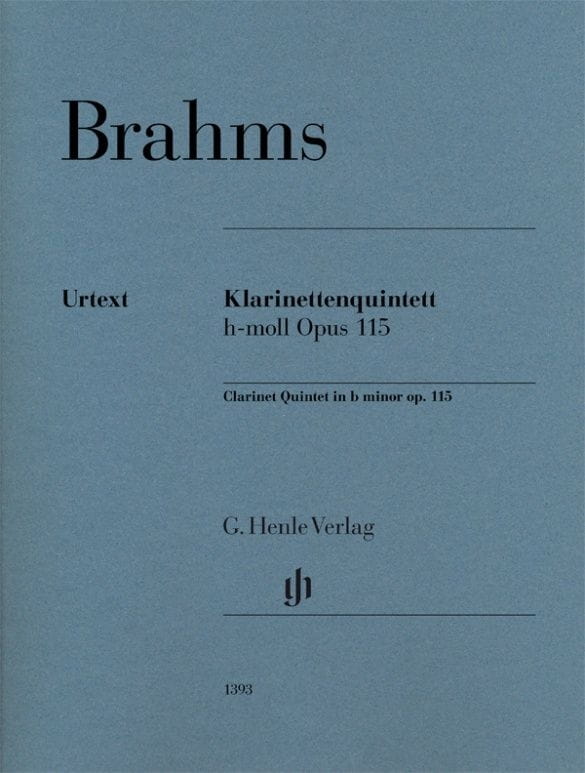 Johannes Brahms: Klarinettenquintett - Clarinet Quintet - Kwintet klarnetowy h-moll op. 115 - nuty na klarnet lub altówkę, dwoje skrzypec, altówkę i w