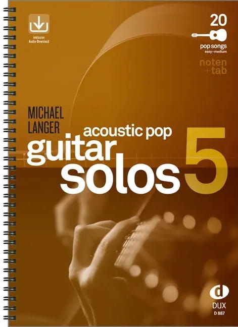 Acoustic Pop Guitar Solos 5 - Michael Langer (+ audio online) - nuty i tabulatury na gitarę, akordy i słowa piosenek
